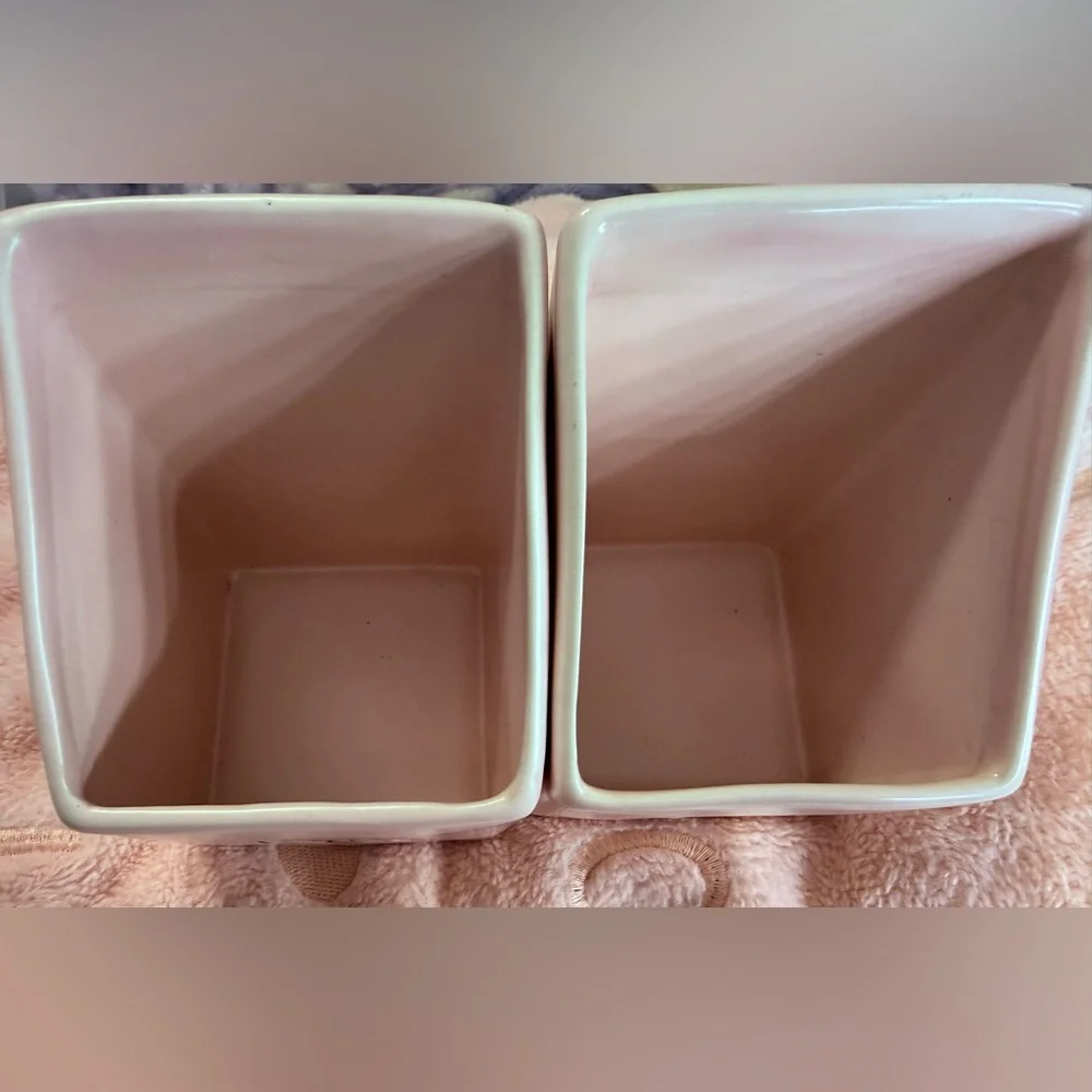 Rae Dunn Artisan Collection Soft Pink Ceramic Brush Set